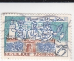 Stamps : Africa : Tunisia :  La vida en Tunez