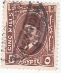 Stamps : Africa : Egypt :  rey Faruk