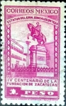 Sellos de America - M�xico -  Intercambio 0,20 usd 1 peso 1946