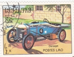 Stamps Laos -  coche de carreras