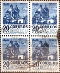 Stamps Mexico -  Intercambio 0,80 usd 4 x 20 cent. 1954