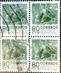 Stamps Mexico -  Intercambio 0,80 usd 4 x 80 cent. 1975