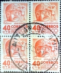 Sellos de America - Mxico -  Intercambio 0,80 usd 4 x 40 cent. 1975