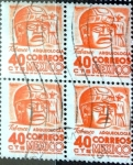 Stamps : America : Mexico :  Intercambio 0,80 usd 4 x 40 cent. 1975