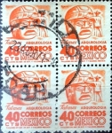 Sellos de America - M�xico -  Intercambio 0,80 usd 4 x 40 cent. 1975