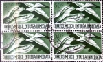 Stamps : America : Mexico :  Intercambio 0,80 usd 4 x 50 cent. 1962