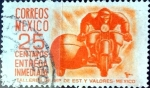 Stamps : America : Mexico :  Intercambio 0,20 usd 25 cent. 1954