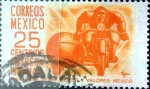 Stamps Mexico -  Intercambio 0,20 usd 25 cent. 1954