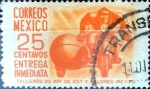 Sellos de America - M�xico -  Intercambio 0,20 usd 25 cent. 1954