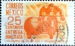 Sellos de America - M�xico -  Intercambio 0,20 usd 25 cent. 1954