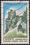 Stamps France -  Fortess, Besaçon, y Collegiate Church, Dole
