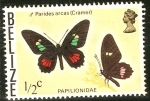 Stamps America - Belize -  Mariposas.