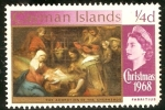 Stamps United Kingdom -   Caiman Islands. Christmas 1968