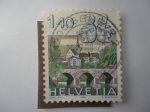Stamps Switzerland -  Helvetia - Monumentos históricos.