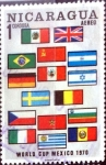 Stamps Nicaragua -  Intercambio hb1r 0,25 usd 1 cordoba 1970