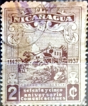 Stamps : America : Nicaragua :  Intercambio cr5f 0,20 usd 2 cent. 1937