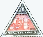 Stamps Nicaragua -  Intercambio cr3f 0,25 usd 10 cent. 1947