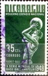 Stamps Nicaragua -  Intercambio cr5f 0,25 usd 35 cent. 1949