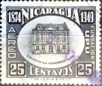 Stamps : America : Nicaragua :  Intercambio cr5f 0,20 usd 25 cent. 1950