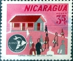Stamps : America : Nicaragua :  Intercambio 0,20 usd 35 cent. 1964