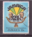 Stamps Jamaica -  21 aniversario