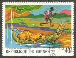 Stamps : Africa : Guinea :  359 - Los Nianabla y los cocodrilos, cuento