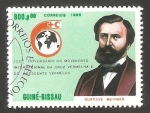 Stamps : Africa : Guinea_Bissau :  446 - 125 anivº de la Cruz Roja, Gustave Moynier