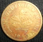 monedas del Mundo : Europa : Alemania :  1949 (Anverso)