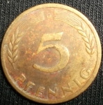 monedas de Europa - Alemania -  1949 (Reverso)