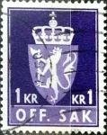 Stamps Norway -  Intercambio 0,20 usd 1 krone 1957
