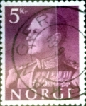 Sellos de Europa - Noruega -  Intercambio 0,20 usd 5 krone 1959