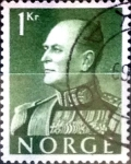 Stamps : Europe : Norway :  Intercambio 0,20 usd 1 krone 1959