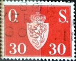 Stamps : Europe : Norway :  Intercambio 0,20 usd 30 ore 1951