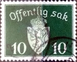 Stamps Norway -  Intercambio ma4xs 0,25 usd 10 ore 1937