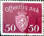 Sellos de Europa - Noruega -  Intercambio ma2s 0,25 usd 50 ore 1947