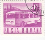 Stamps : Europe : Romania :  autobús