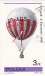 Stamps : Europe : Poland :  globo aerostático