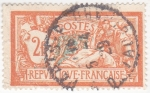 Stamps France -  mujer joven