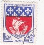 Sellos de Europa - Francia -  escudo de París