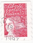Stamps : Europe : France :  liberte,egalite,fraternite