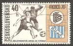 Sellos de Europa - Checoslovaquia -  1803 - Mundial de fútbol en Mexico, Alemania Occidental-Uruguay
