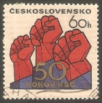 Sellos de Europa - Checoslovaquia -  1854 - 50 anivº del partido comunista checo