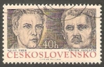 Stamps Czechoslovakia -  2030 - Combatientes de la resistencia, Milos Uher y Anton Sedlacek