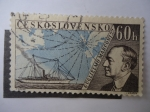 Stamps : Europe : Czechoslovakia :  Guglielmo Marconi. 1874-1937