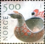 Stamps Norway -  Intercambio 2,00 usd 5,00 krone 2001