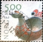 Stamps Norway -  Intercambio 2,00 usd 5,00 krone 2001