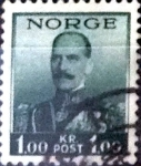 Stamps Norway -  Intercambio ma2s 0,20 usd 1 krone 1937