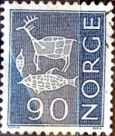 Sellos de Europa - Noruega -  Intercambio 0,20 usd 90 ore 1963