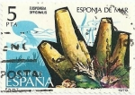Stamps Spain -  (88). FAUNA INVERTEBRADOS. ESPONJA DE MAR. Spongia officinalis. EDIFIL 2531