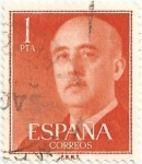 Stamps Spain -  SERIE BÁSICA FRANCO. VALOR FACIAL 1 Pta. EDIFIL 1153